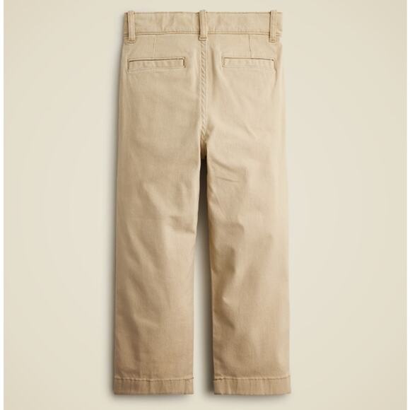 Crewcuts by J.Crew Classic-Fit Stretch Chino Pants Boys Size 10 Tan Straight Leg - Picture 2 of 9